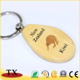 Hot Selling Beech Wooden Key Chain with Engraved Logo