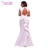 Trendy White Dress Woman Sexy Evening Clothes (L5028)