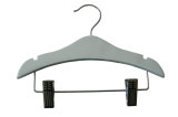Hh Customer Size and Color Wooden Kids Pants Hangers, Hanger with Metal Clips