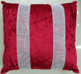 Hand-Made Decorative Cushion Hand-Sewing Diamond-Tape Pillow (XPL-20)