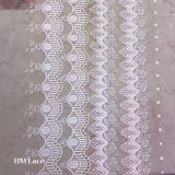 Scalloped White Trimming Lace Embroidery Lace Fabric for Garment Accessories