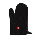 Black Color Kitchen Oven Mitt/Glove with Embrodiery Logo