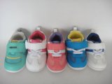 Colorful Baby/Kids PU Upper Shoes with Magic Tape