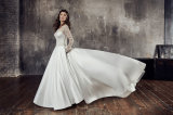 Amelie Rocky 2018 Long Sleeve Satin Beaded Wedding Dress