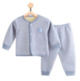 2017 New Fashion Long Sleeve Warm Suit Golden Fleece Baby Clothes