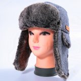 Custom Cloudy Wool Earflaps Outdoor Caps Winter Hat