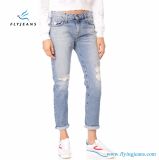 Slim-Straight High-Waisted Skinny Women Denim Jeans with Light Blue by Fly Jeans