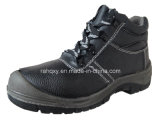 Hot Black Leather Basic Safety Shoes (HQ01016)
