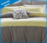 6 Piece Plaid Design Polyester Comforter Set