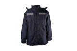 Heavy Duty Navy Mens Safety Waterproof Winter Coat with 2'' Reflective Tape