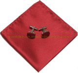 Classical Hot-Sale Men Handkerchief and Cuff-Link Set (WH11)