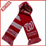 Unisex Customized Woven Jacquard Soccer Knitted Scarf
