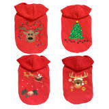 New Christmas Tree Dog Hoodie Coat Pet Warm Clothes