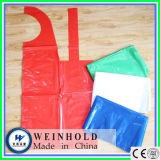 Colored Disposable Plastic Aprons for Kitchen