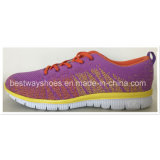 Comfortable Footwear Colorful Sport Shoes with Flyknit Upper Casual Shoes
