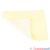 Yellow Cotton Microfiber Cleaning Towel