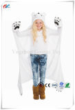 Snowcap Polar Bear Wearable Hooded Blanket