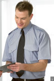 Solid Color Security Short Sleeve Pilot Shirt for Men