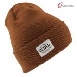 100% Acrylic Material Fashion Beanie Hat Winter Hat with Woven Patch (65050099)