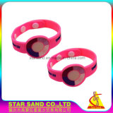 Colorful Promotional Item UV Tester Silicone Bracelet, UV Testing Wristband