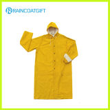 Yellow PVC/Polyester Men's Raincoat Rpp-049