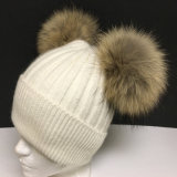 Women Winter Cap Faux Raccoon Fur for Beanie Fur Beanie Hats