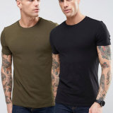 95% Cotton 5% Elastane Blank Men Olive Green Army T Shirt