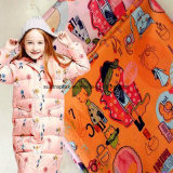 Polyester Pongee Fabric with Printing, Down-Proof, Antistatic for Children's Coat