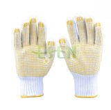 Esen 10gauge Knitted Cotton Industrial Gloves with PVC Dots