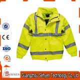 Yellow Reflective High Visibility Clothing Safety Jacket