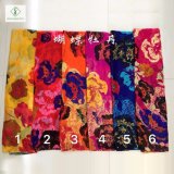 100% Viscose Hot Sale Fashion Peony Butterfly Printed Lady Scarf