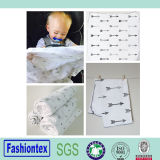 Eco-Friendly Baby Prints Blanket Soft Baby Blanket Cotton White Blanket