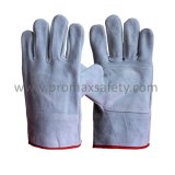 Grey Cow Split Leather Short Welding Gloves