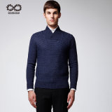 ODM Pure Colour Shawl Collar Pullover Man Sweater