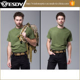 Men's Summer Military Outdoor Fashion Solid Round Collar Quick-Dry T-Shirt