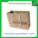 Bespoke Carrier Promotional Shopping Handbags Kraft Paper Bag