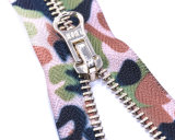 Metal Zipper with Thumb Puller and Printing Tape/Top Quality