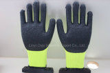 7g Brushed Terry Loops Acrylic Safety Glove Latex Crinkle Coated