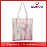 Fashion Canvas Handbag Ladies Tote Beach Cotton Bag with Print