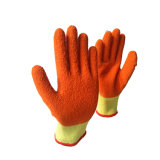 Flexible and Comfortable Orange Crinkle Latex Gloves