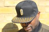 Metal Logo and Studs, PU Leather Trucker Cap Hat