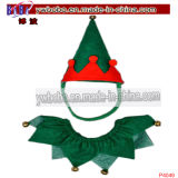 Elf Costume Pets Hat Collar Christmas Party Gift Present (C4049)