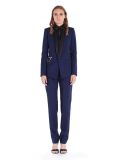 New Design Women Blue Tuxedo Suit