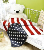 100% Polyester Micro Mink The United States Flag Baby Blanket