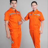 Customized Safety Reflective Hi Vis Yellow Work Uniform Design for Men