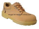Nubuck Leather Safety Shoes with Suede Tongue & Mesh Lining (HQ06006)