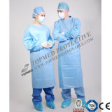 Ce Certificated Sterile SMS Reinforced Surgical Gown, Professional Manufacturer Medical Supply