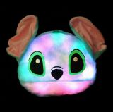 Animal Head Shaped LED Light Music Travel Pillow