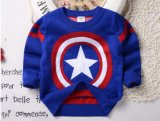 T1208 New Arrival Wholesale Spring Autumn Baby Boy Shirt Kids Cotton Knitted Thicken Cartoon Pullover Clothing Children Bottoming Shirt