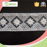 Lace Wholesale 3D Flower Saree Embroiery Lace with Stone Work